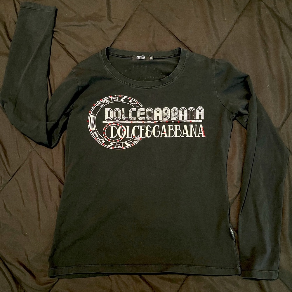 Gently Used Dolce & Gabbana Long Sleeve Tee (Says 2XL but more like Large)